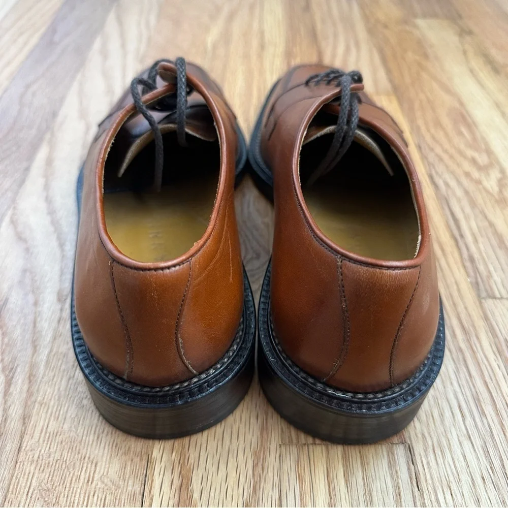 Magnanni Lace-up Oxford Derby Brown Leather Shoes Men’s Size 9.5 M